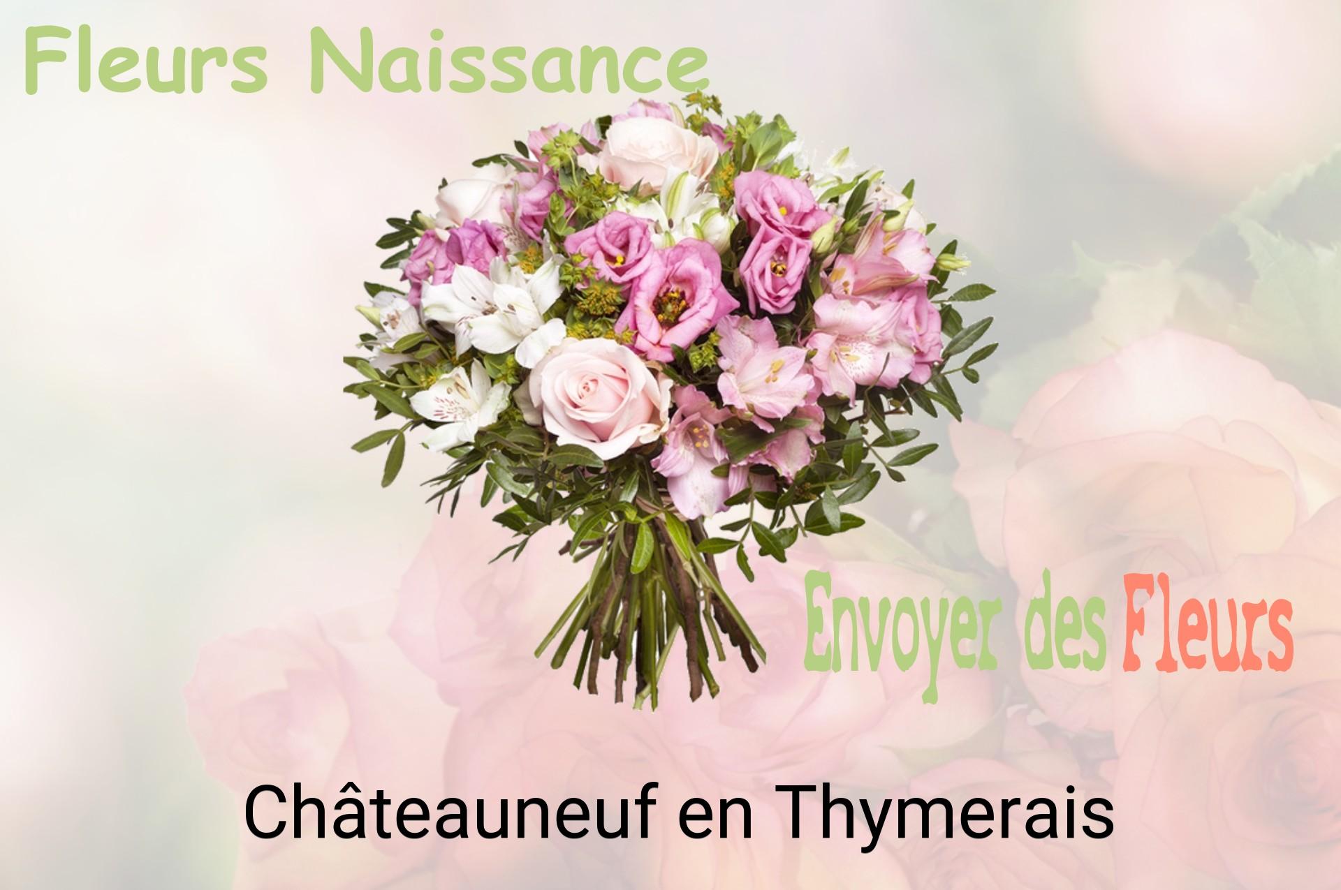Bouquet de fleurs de naissance livré à Châteauneuf-en-Thymerais