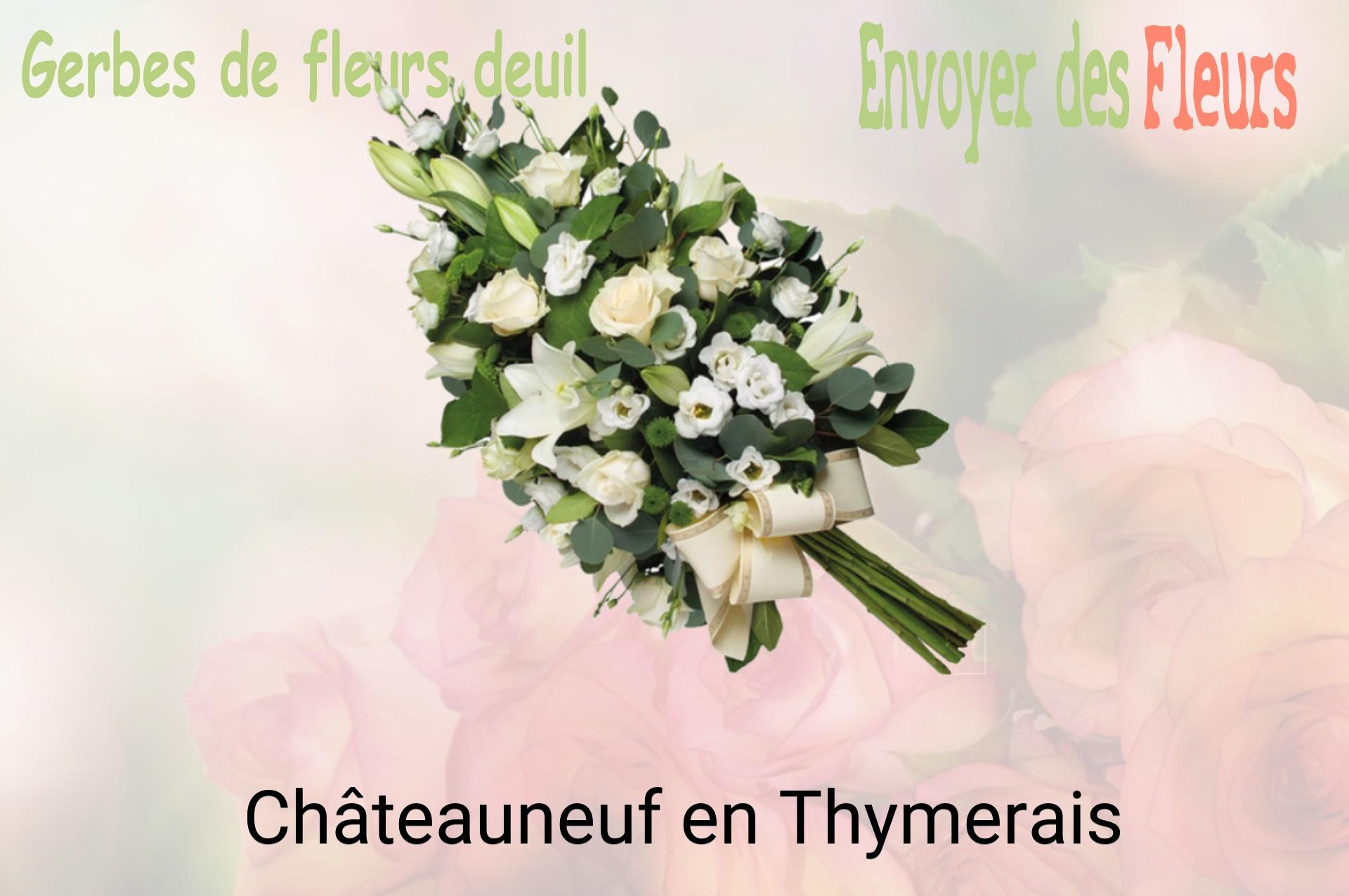 Gerbe de fleurs de deuil livrée à Châteauneuf-en-Thymerais